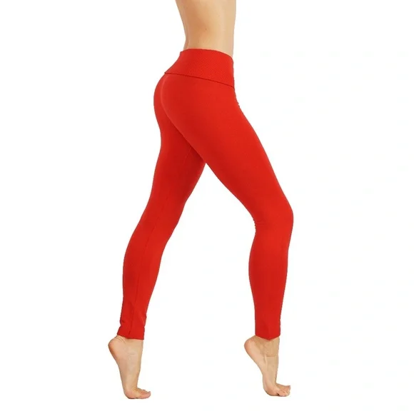 Flipable elastic waist fleece leggings - Picture 3 of 3